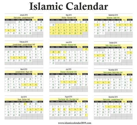 islamic holiday calendar 2023